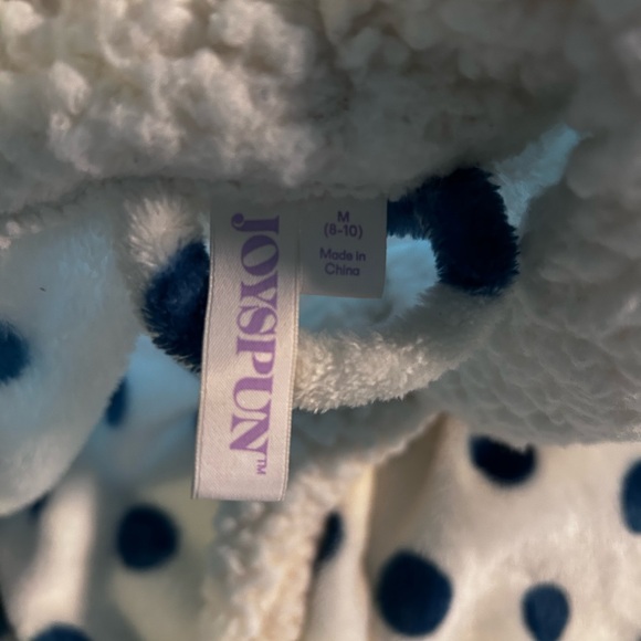 Polka Dot Plush Robe - Picture 2 of 4